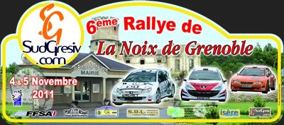 Plaque Rallye Noix de Grenoble 2011